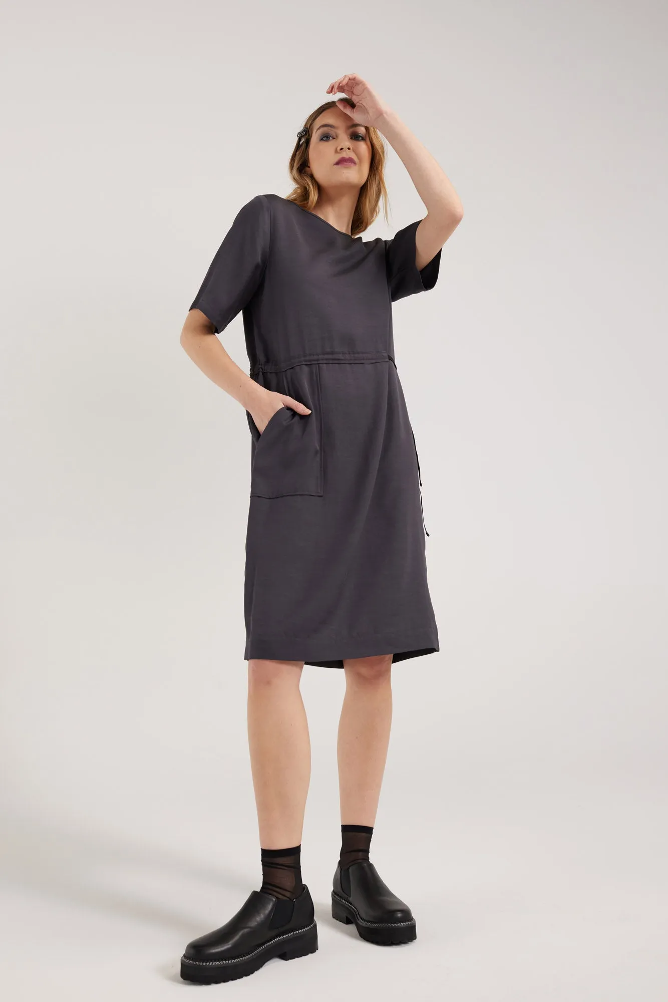 CLEO DRESS | CHARCOAL