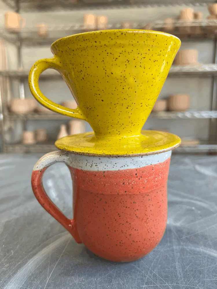 Coffee Pourover in Yellow