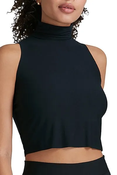 Commando Butter Sleeveless Cropped Turtleneck