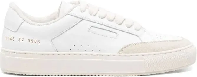 Common Projects stamped-numbers leather sneakers White