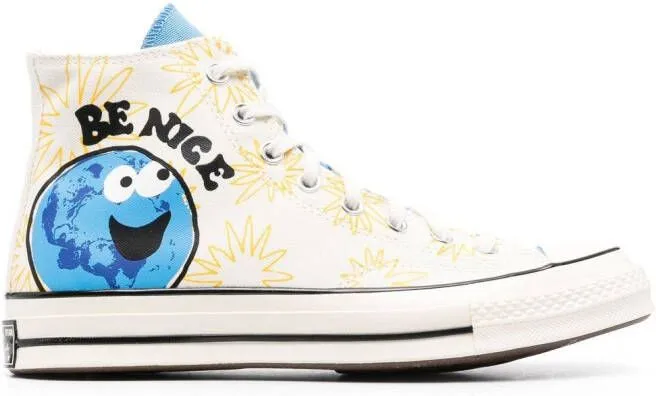 Converse Chuck 70 patchwork high-top sneakers Black