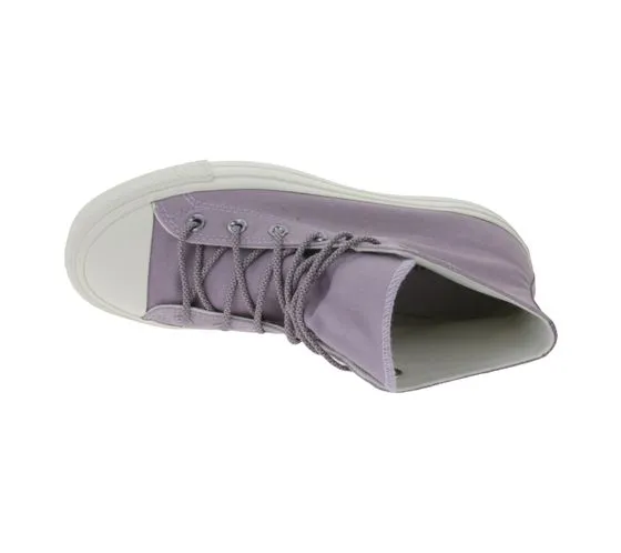 Converse Chuck Taylor All Star Lift Baskets montantes pour femme avec logo brodé A05014C Violet