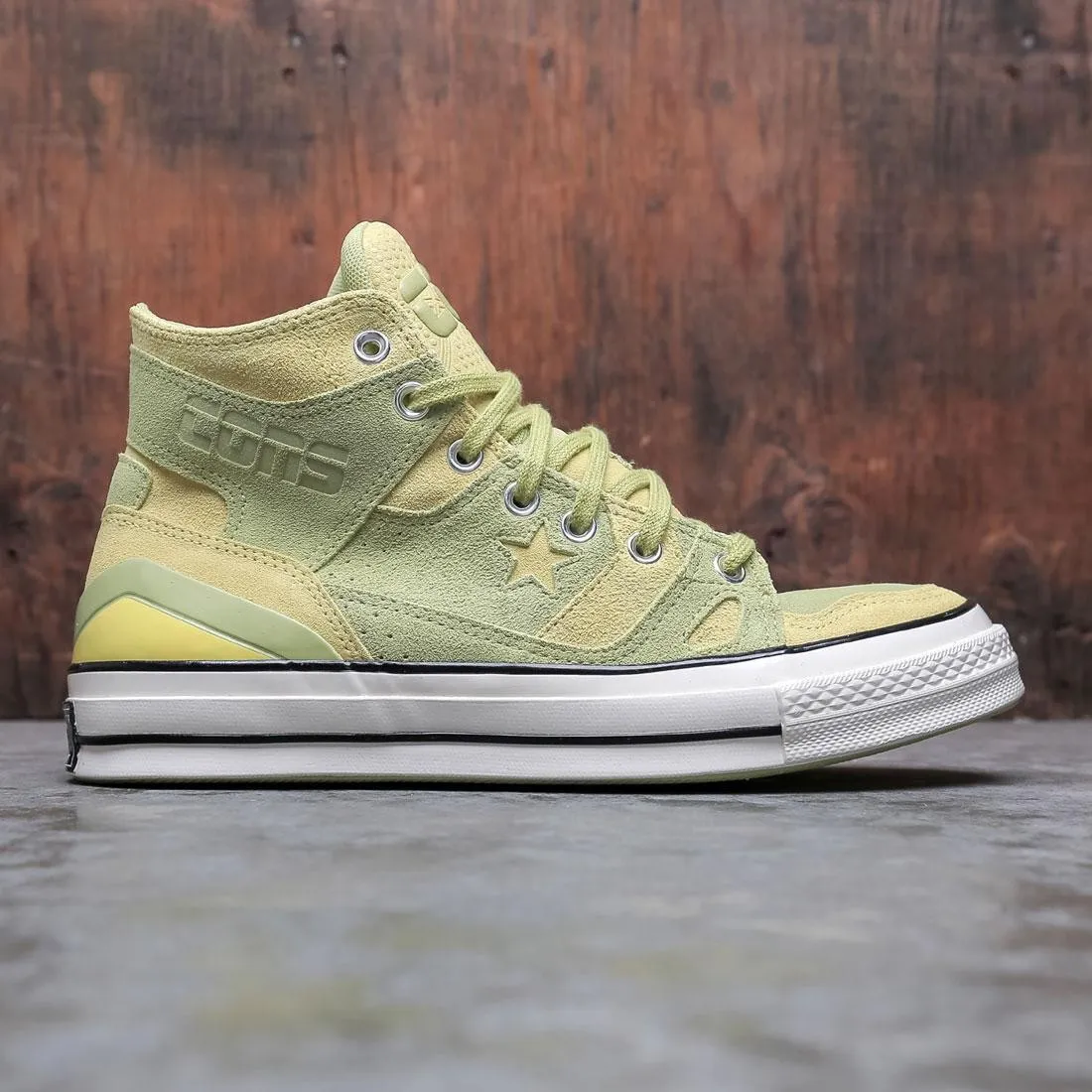 Converse Men Earth Tone Suede Chuck 70 E260 (yellow / green banana / limelight / egret)