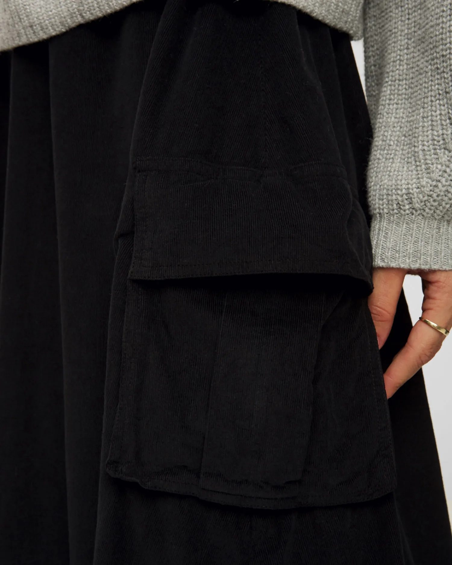 Corduroy culotte trousers Deha d93467-10009