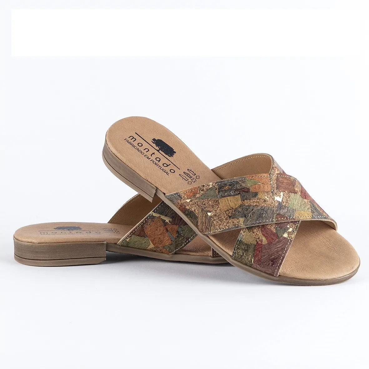 Cork Sandals Mosaic | Vegan Cork Shoes