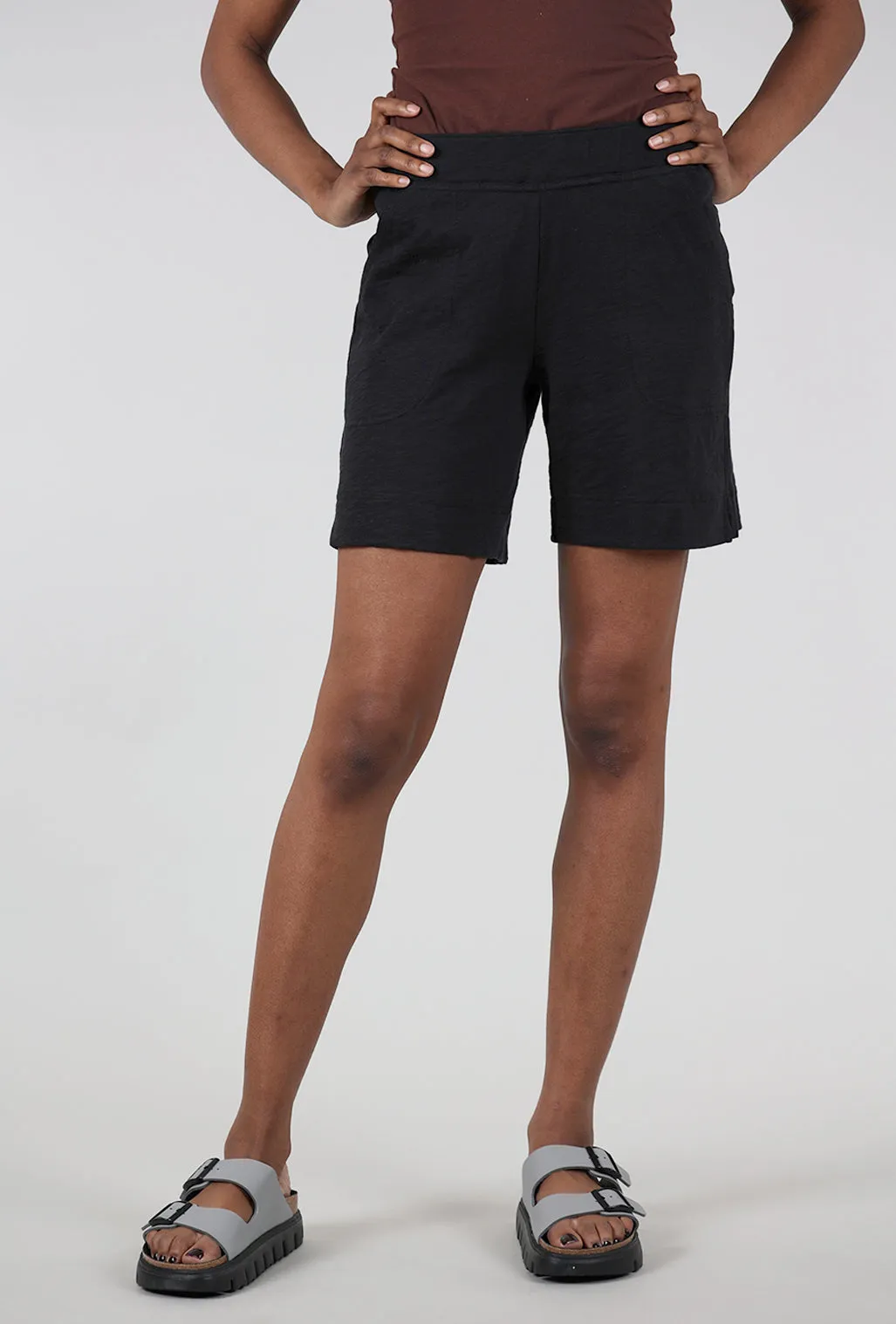 Cotton Slub Short, Black