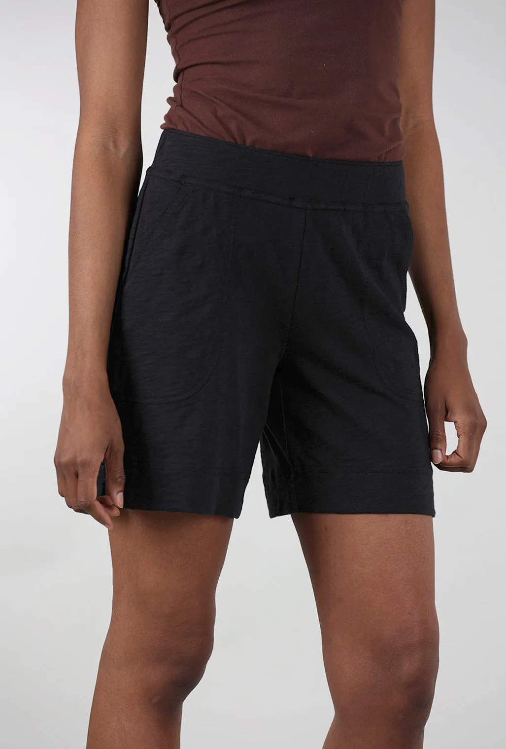 Cotton Slub Short, Black