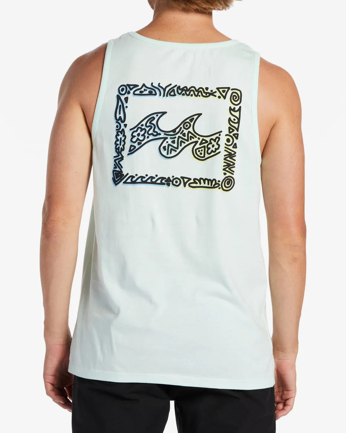 Crayon Wave Tank Top - Seaglass