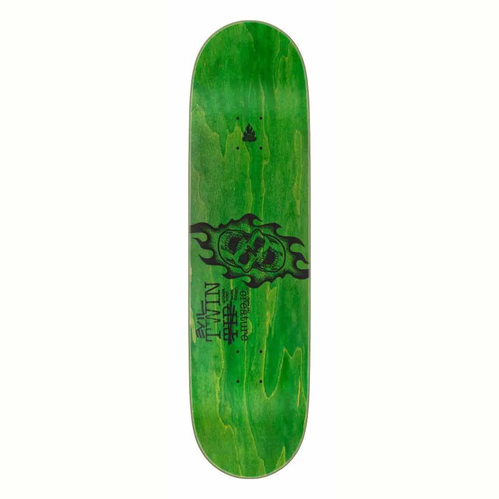 Creature Skateboard Deck Evil Twins SM Green 8.4