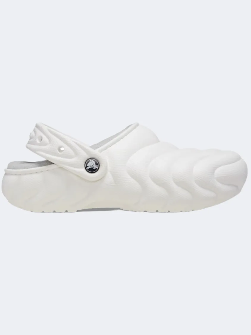 Crocs Classic Lined Puffer Clog Unisex Lifestyle Slippers White