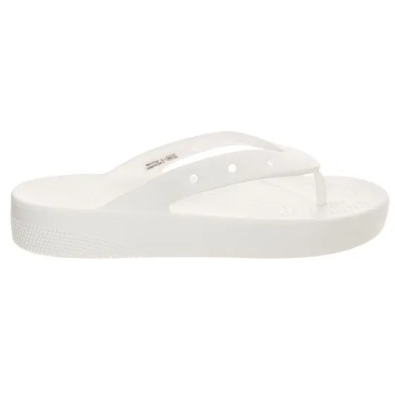 CROCS W' Classic Platform Flip White Sandals