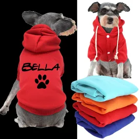 Custom Dog Cat Hoodie Personalized Clothing For Small Medium Large Dog