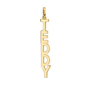 Custom Letter Pendant - 14k Yellow Gold