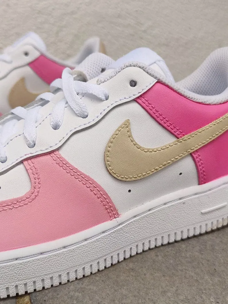 Custom Nike Air Force 1 Pink Nostalgia