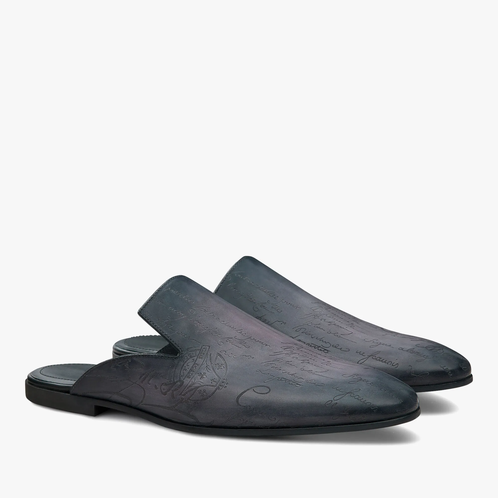 Cyrus Scritto Leather Slipper