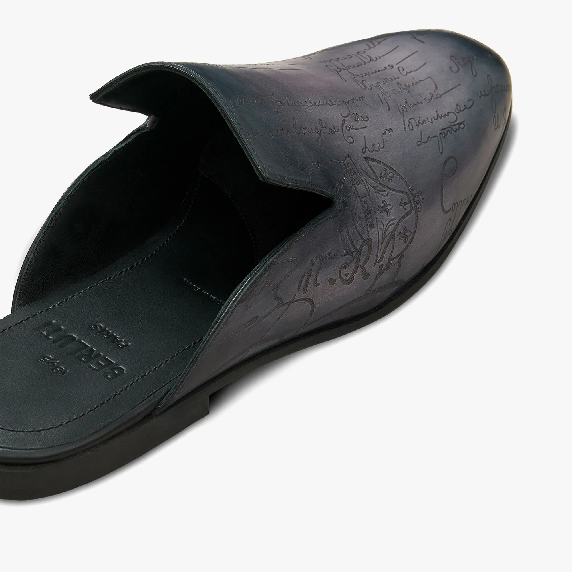 Cyrus Scritto Leather Slipper