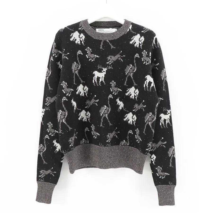 【DAIRIKU/ダイリク】ZOO Tite Pullover Knit 24AWK-7