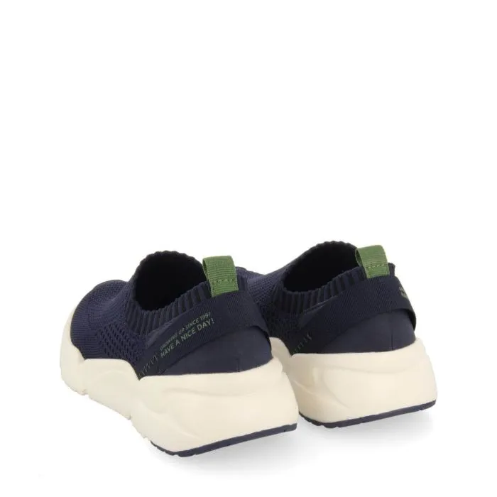 Davron boys navy blue sock style sneakers