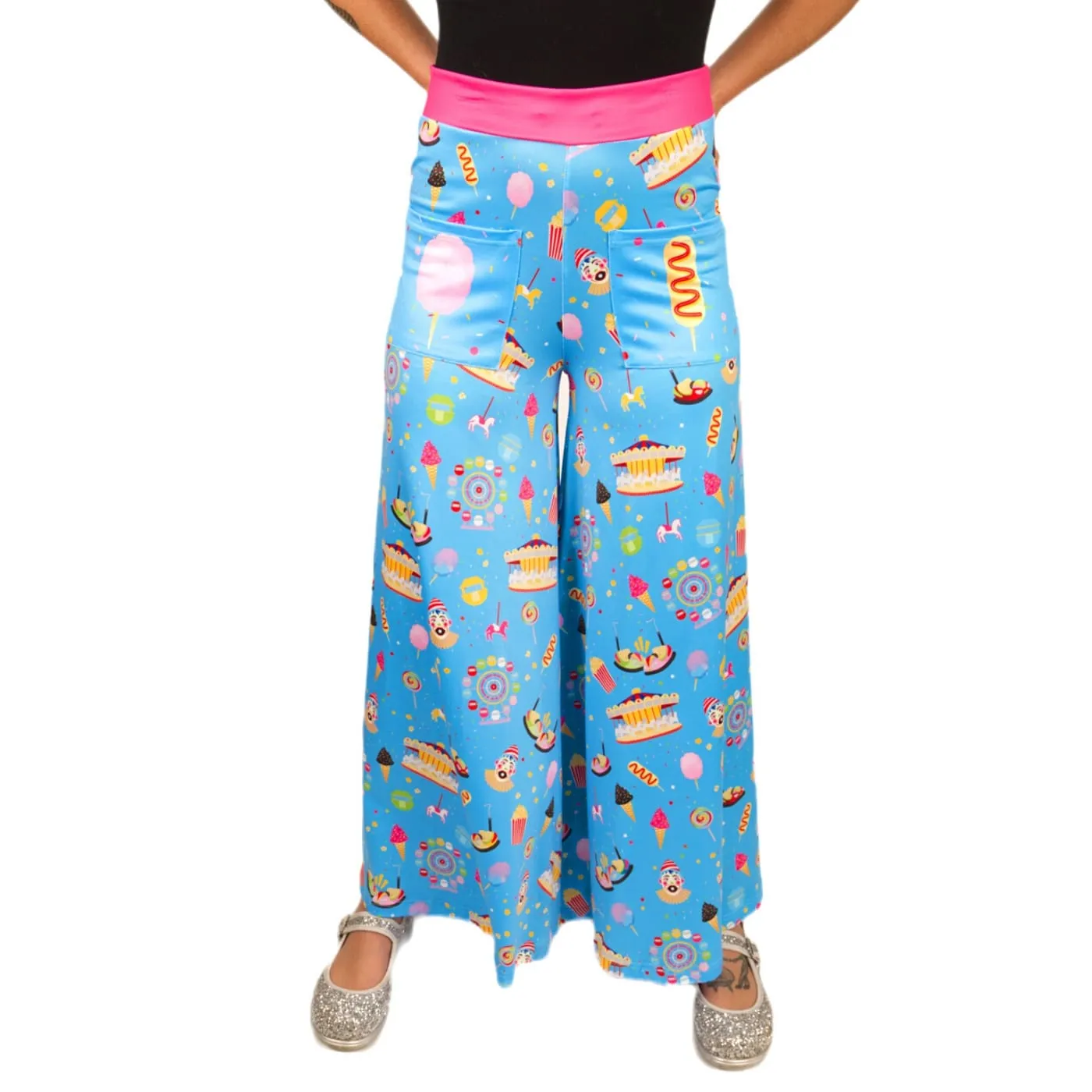 Day At The Fair Wide Leg Pants With Pockets