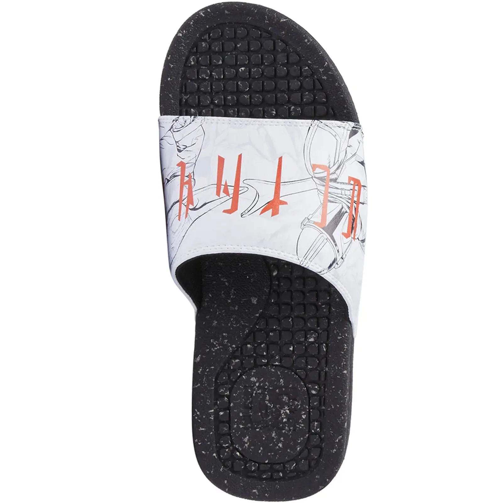 DC Shoes Mens Starwars X Bolsa Flip Flops Sliders - Black