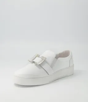 DJANGO & JULIETTE Lafayette White Leather Sneakers Ws