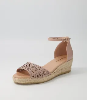 DJANGO & JULIETTE Skipin Rose Natural Rope Leather Sandals