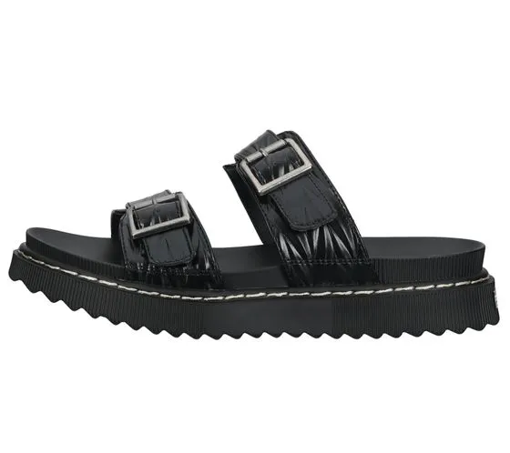 Dockers by Gerli Mules froissées pour femmes à double bride 50SK204-610100 noir