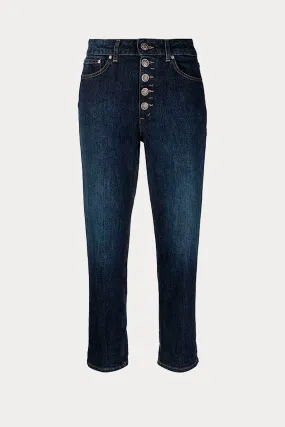 Dondup Koons Loose Fit Yüksek Bel Jeans
