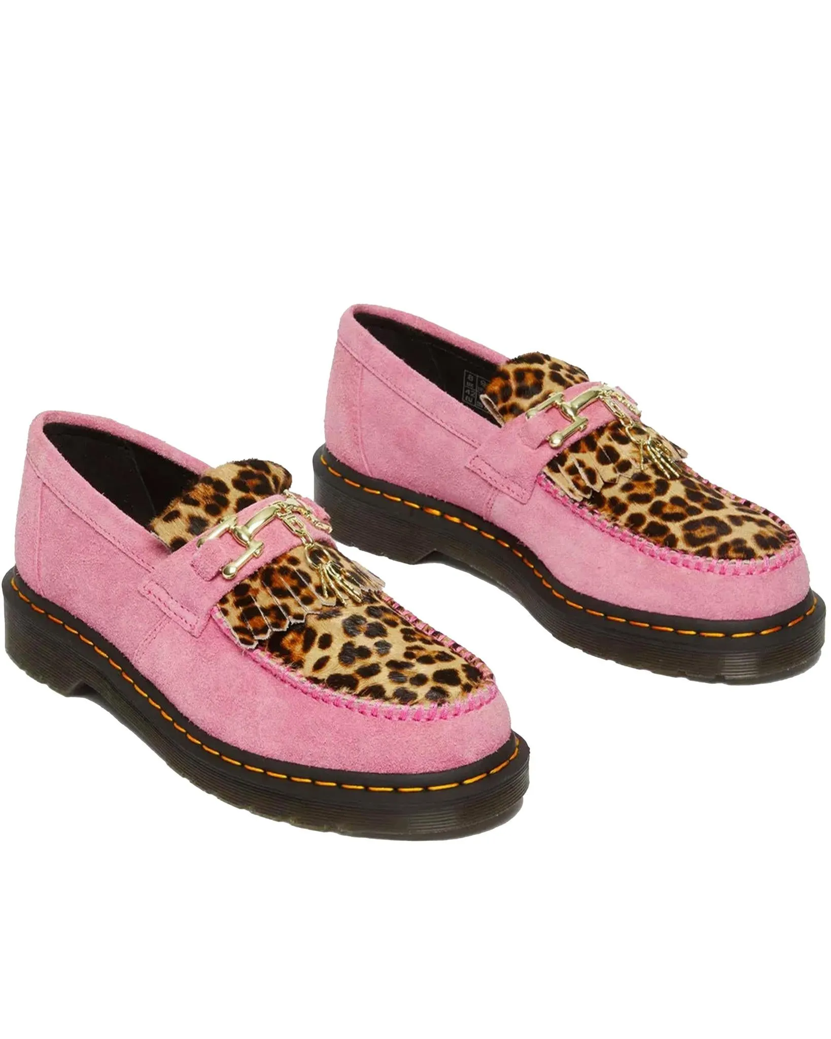 Dr Martens Adrian Bone Snaffle Fondant Pink/Archive Leopard