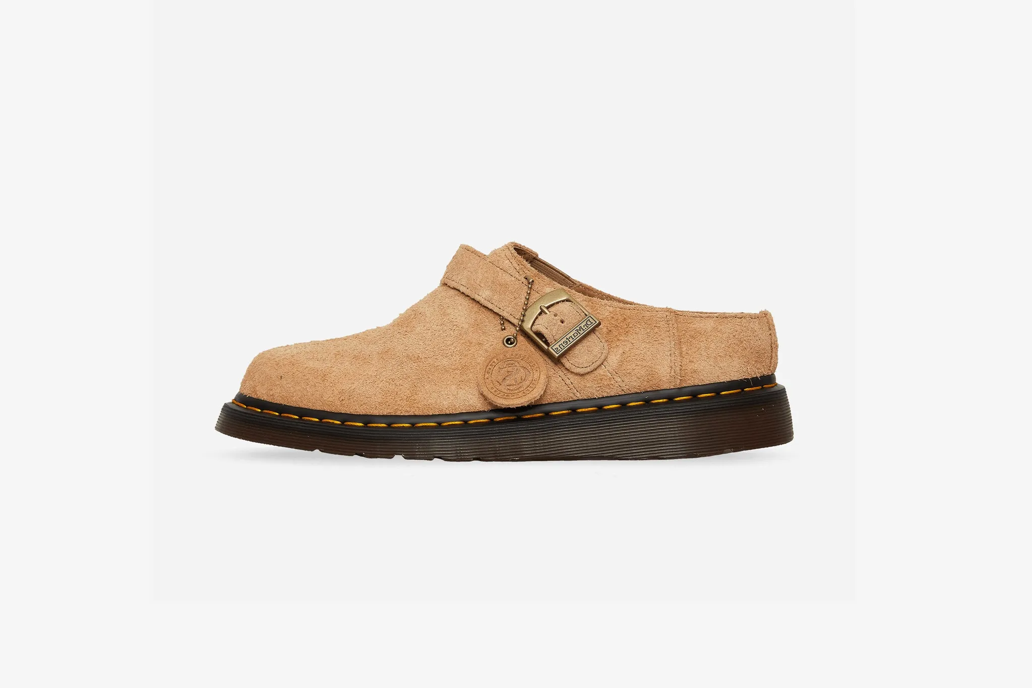 Dr. Martens Isham Desert Oasis Suede Slingback Mule  M - Sandy Tan