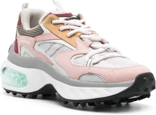 DSQUARED2 Bubble panelled chunky sneakers Pink