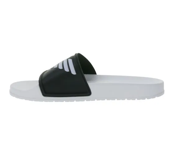 Emporio Armani Sliders Mules pour hommes Chaussures de bain Pantoufles de bain d'été XN747 XVPS07 D850 Blanc/Noir