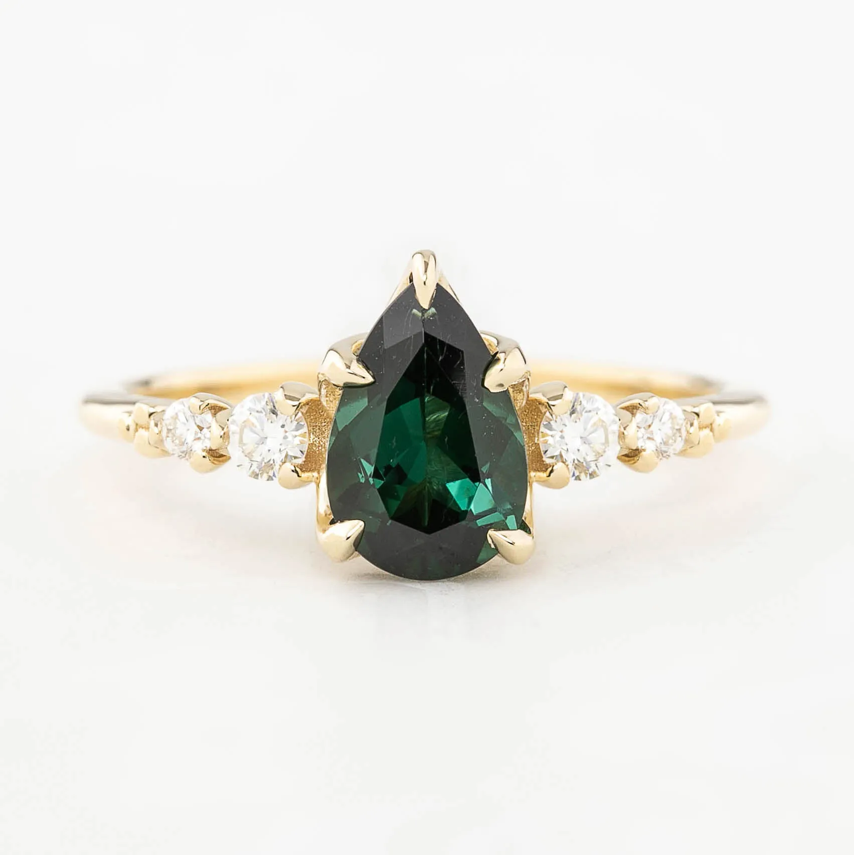 Estel Luxe Ring - 1.25ct Green Tourmaline (One of a kind)