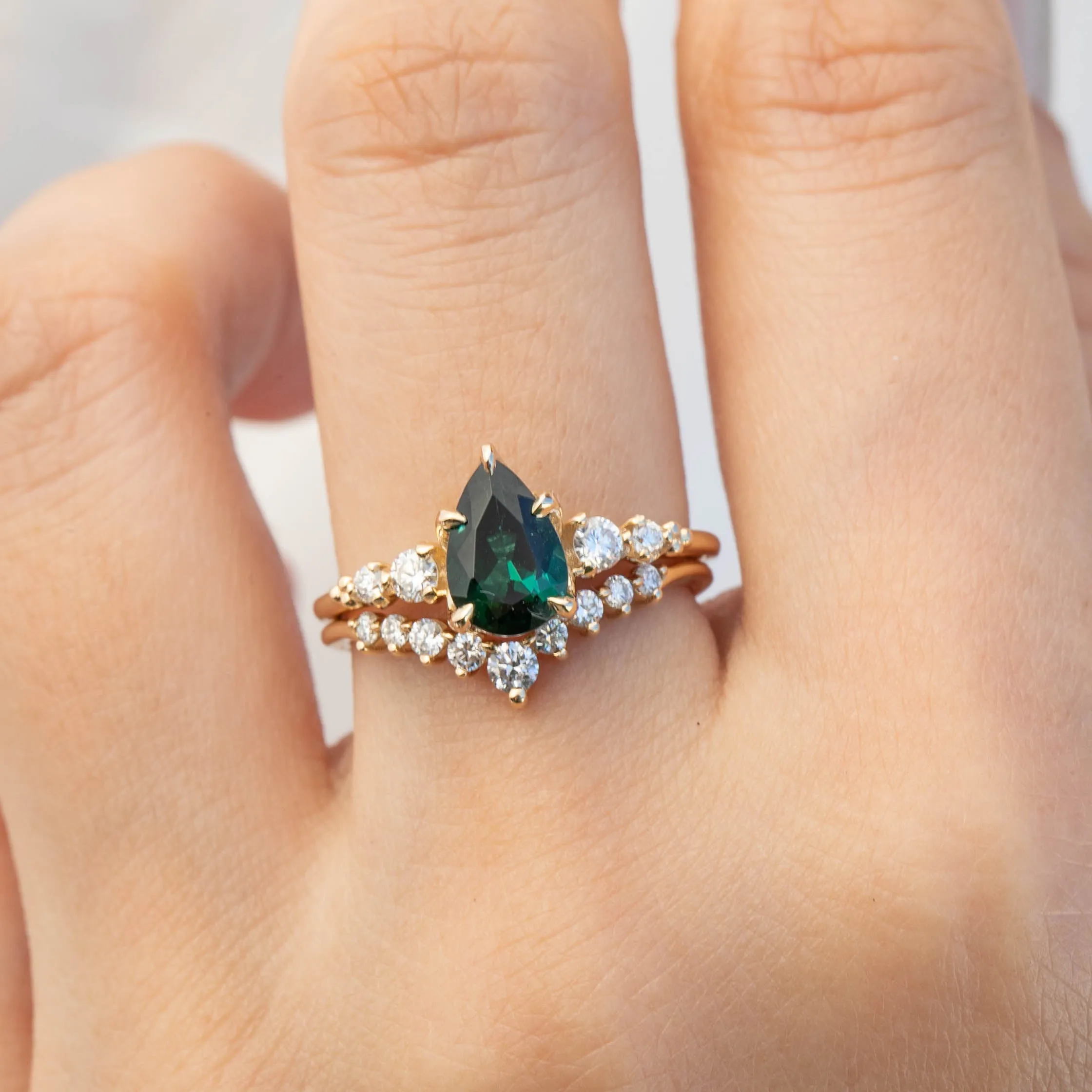 Estel Luxe Ring - 1.25ct Green Tourmaline (One of a kind)