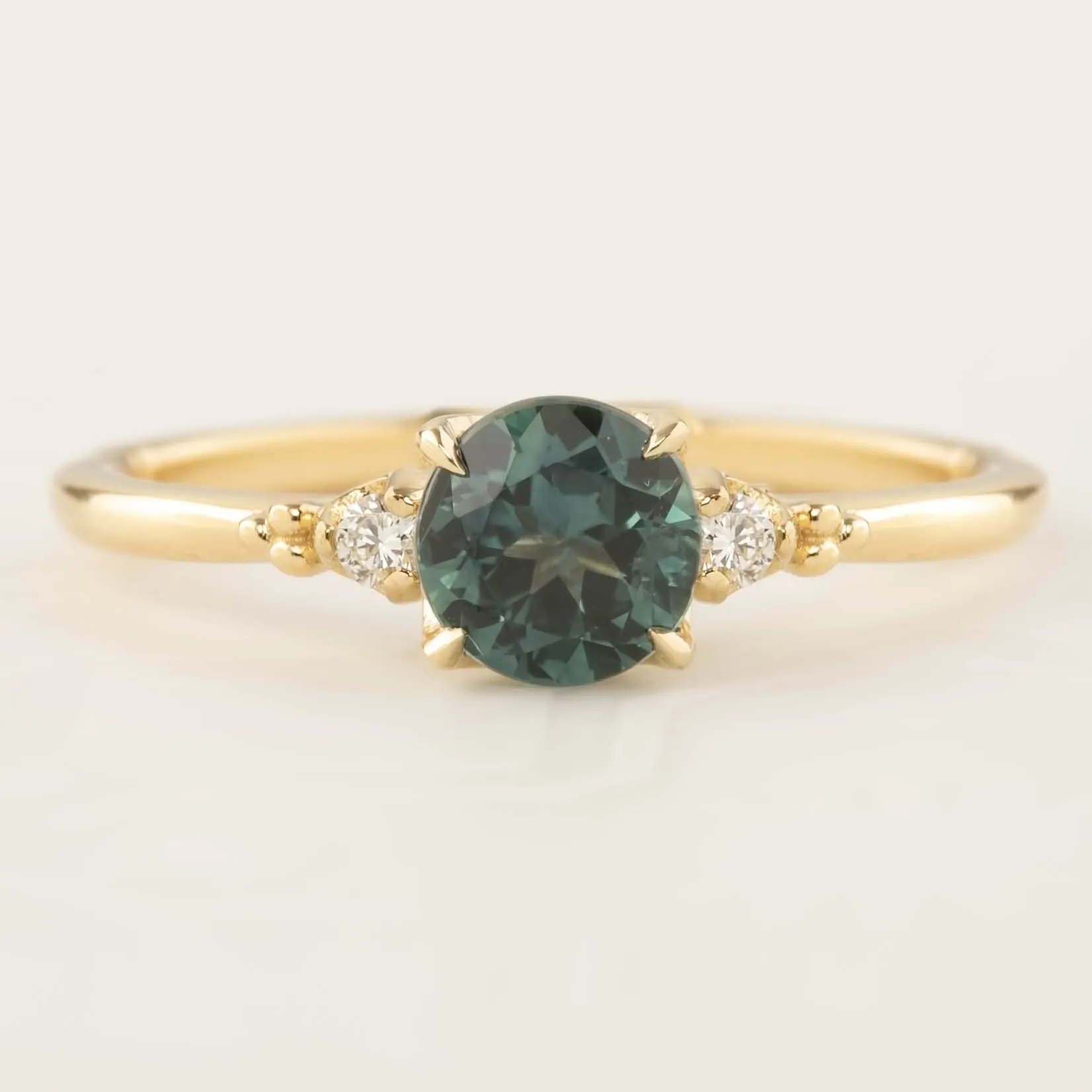 Estel Ring - 0.94ct Peacock Green Queensland Sapphire (One of a kind)