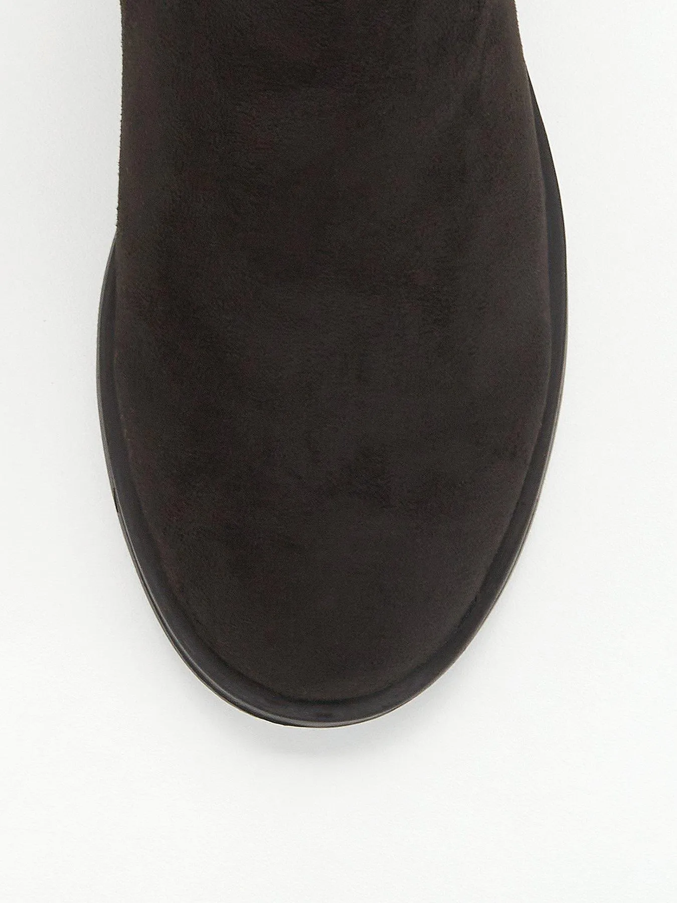 Everyday Wide Fit Comfort Slouch Knee Boot With Wider Fitting Calf - Black