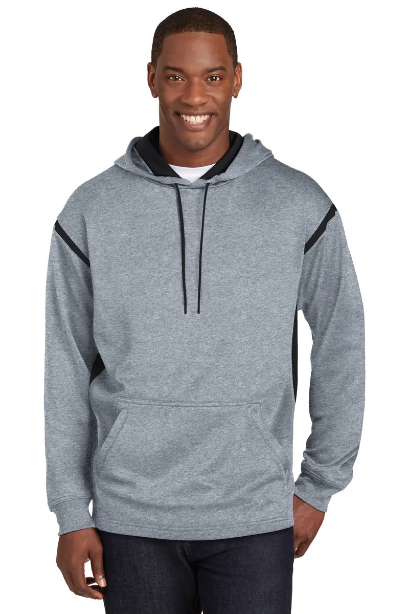 F246 Sport-Tek® Tech Fleece Colorblock Hooded Sweatshirt.