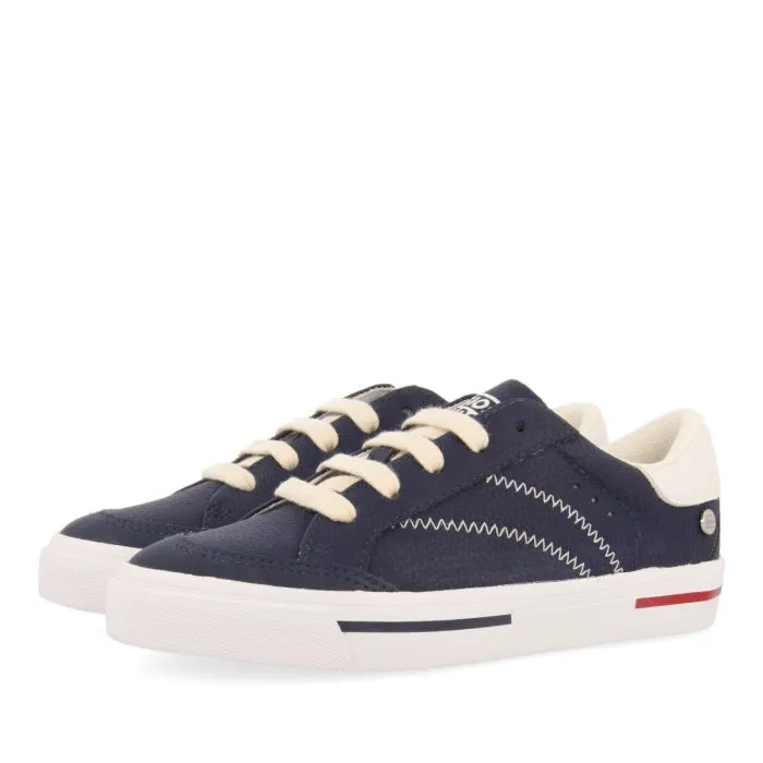 Favaios boys navy blue sneakers with white details