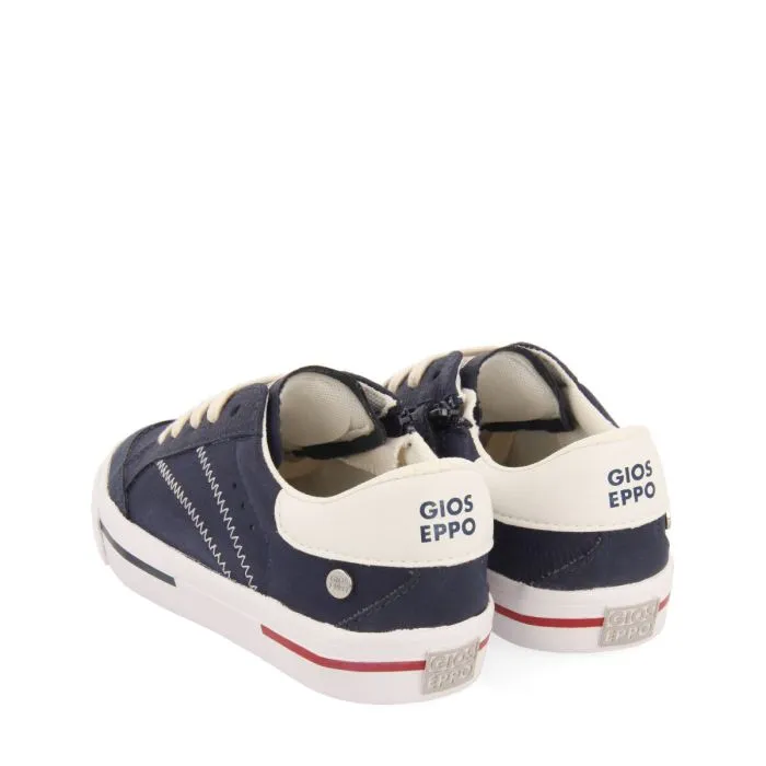 Favaios boys navy blue sneakers with white details