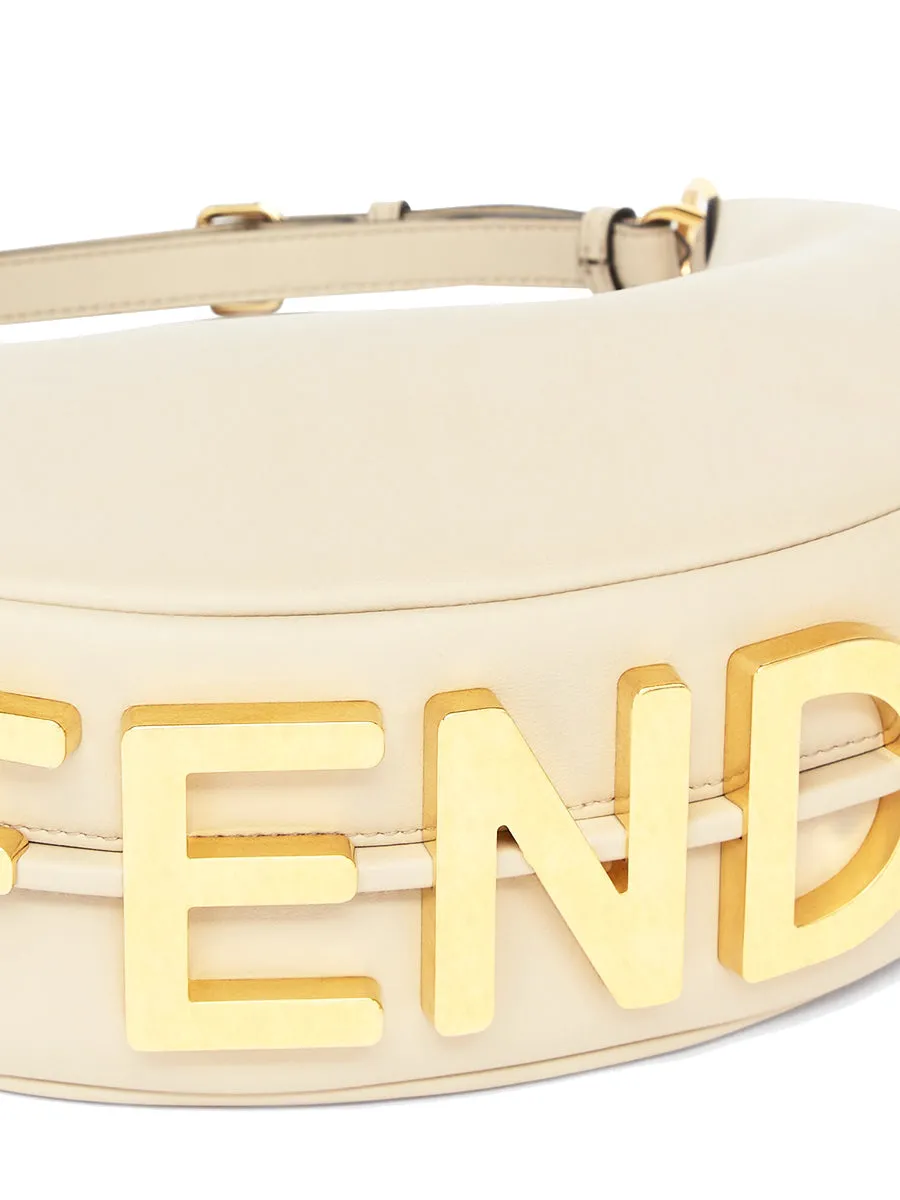 Fendigraphy Small in Beige Leather Bag