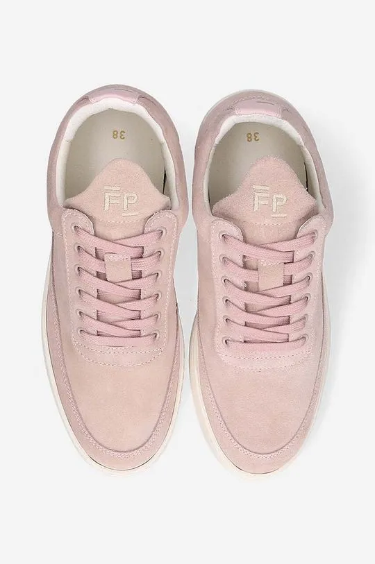 Filling Pieces suede sneakers Low Top Suede pink color 10122792081