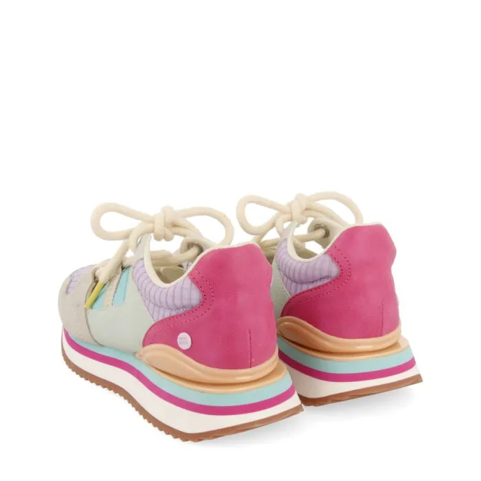 Flayat girls semi open multicoloured sneakers