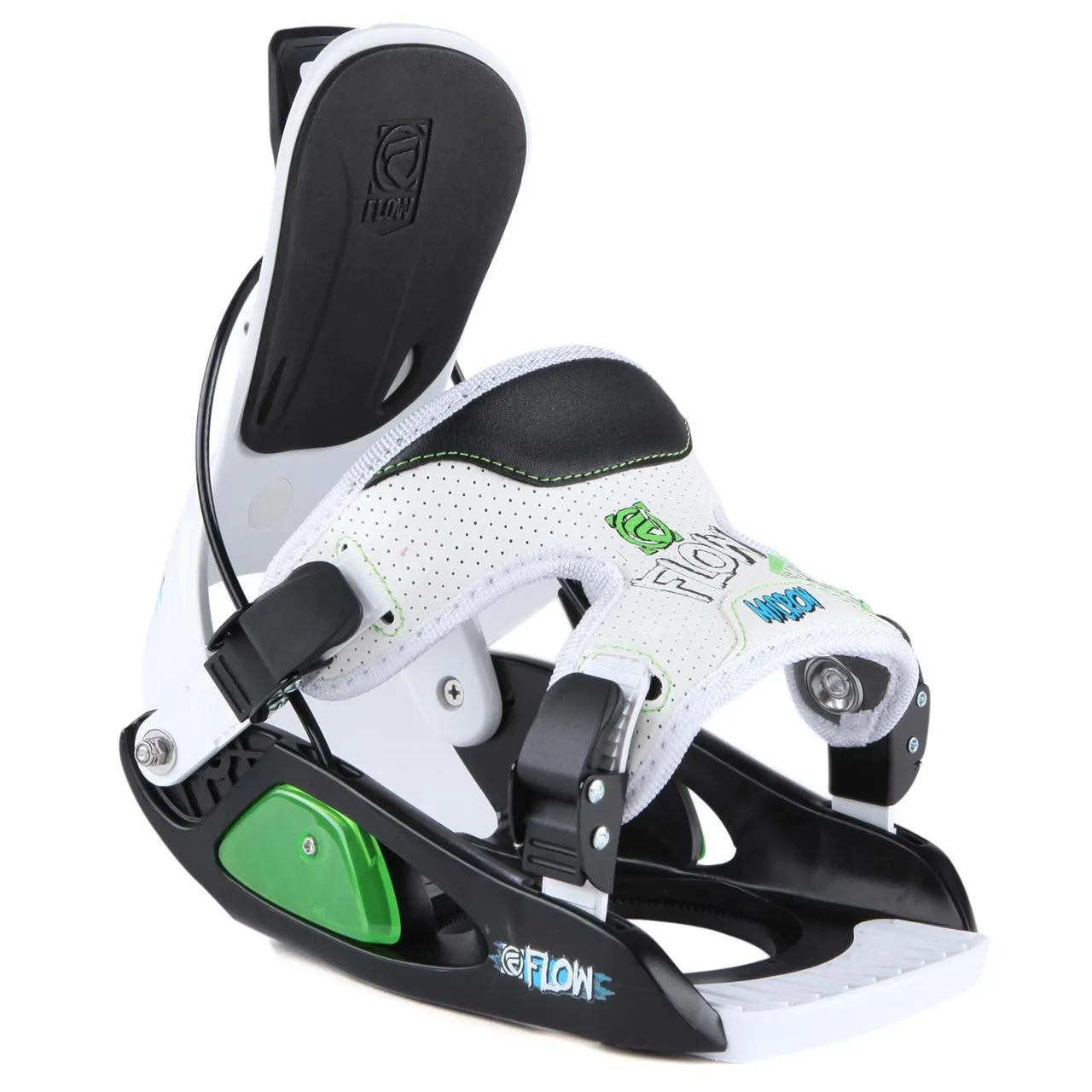 Flow Micron Snowboard Bindings Youth 2013-Black and White