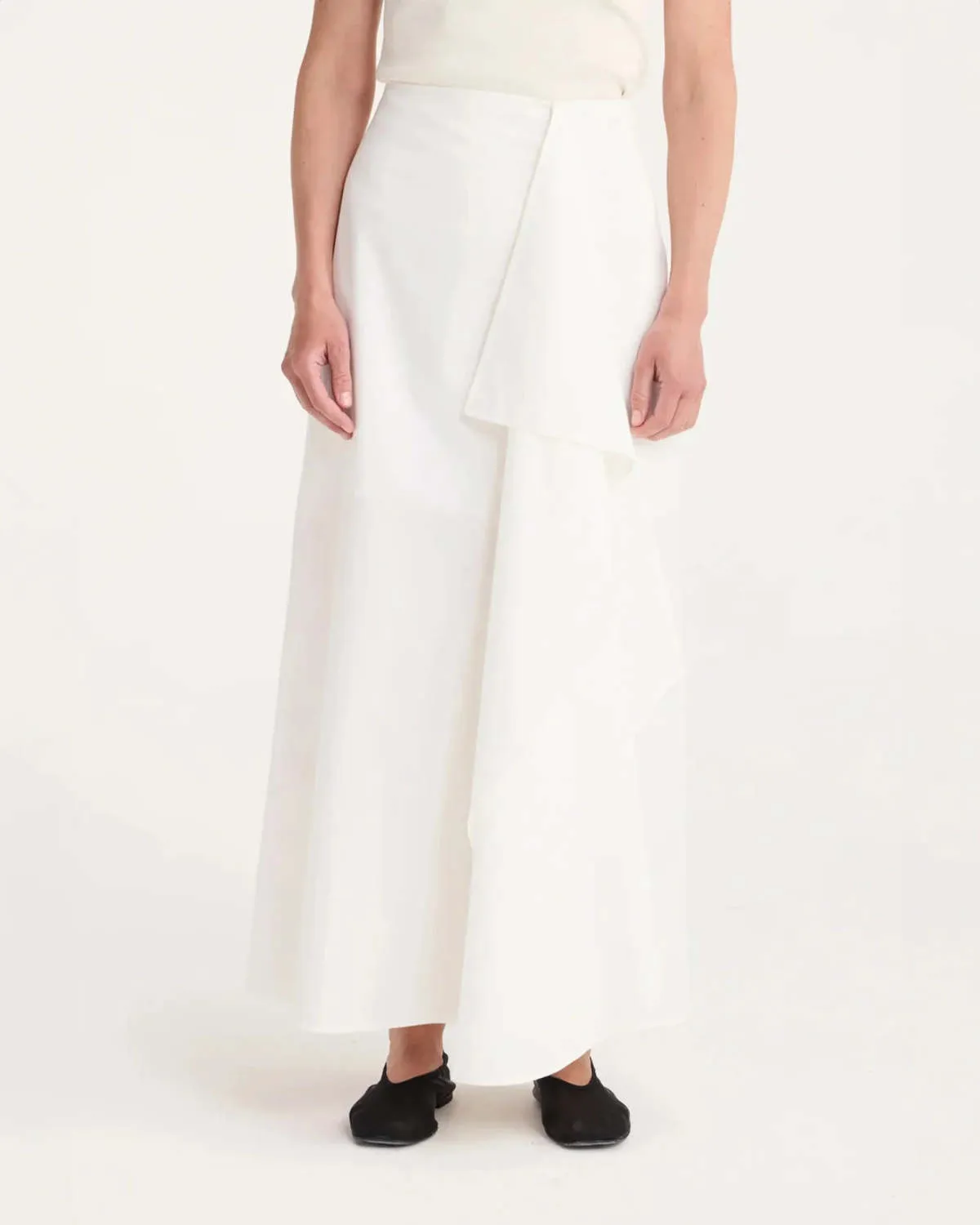 Folded Cotton Skirt