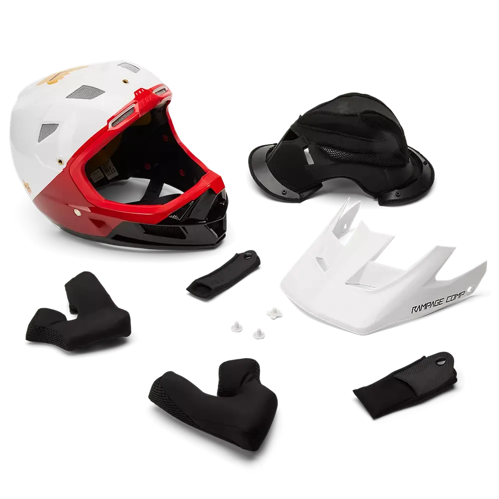 Fox Racing Rampage Comp Baysik Full Face Helmet - White
