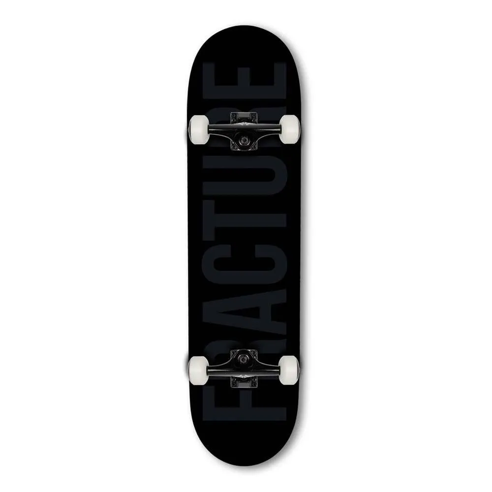 Fracture Skateboards Fade Factory Complete Skateboard Black 8.25