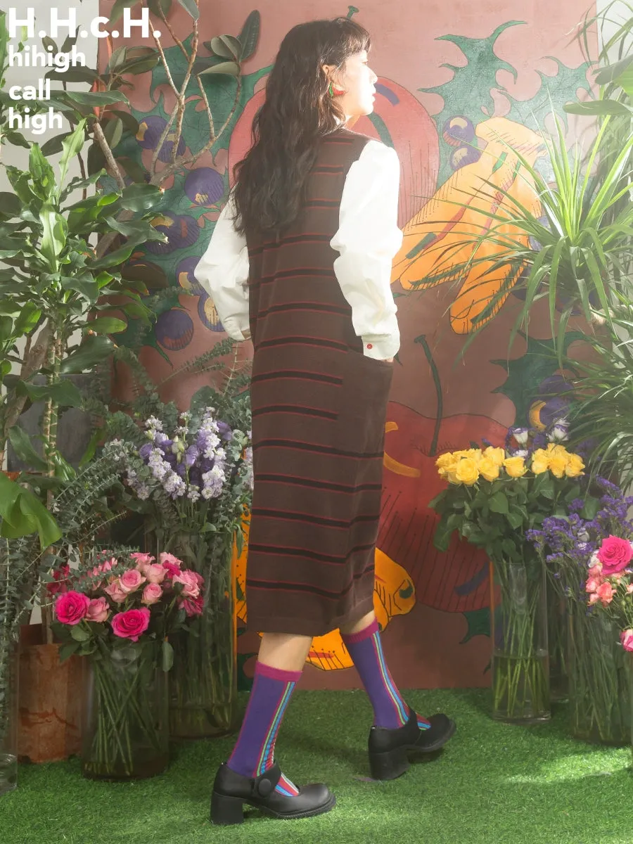 Fruit Combination Pattern Jacquard Knitted Vest One-piece