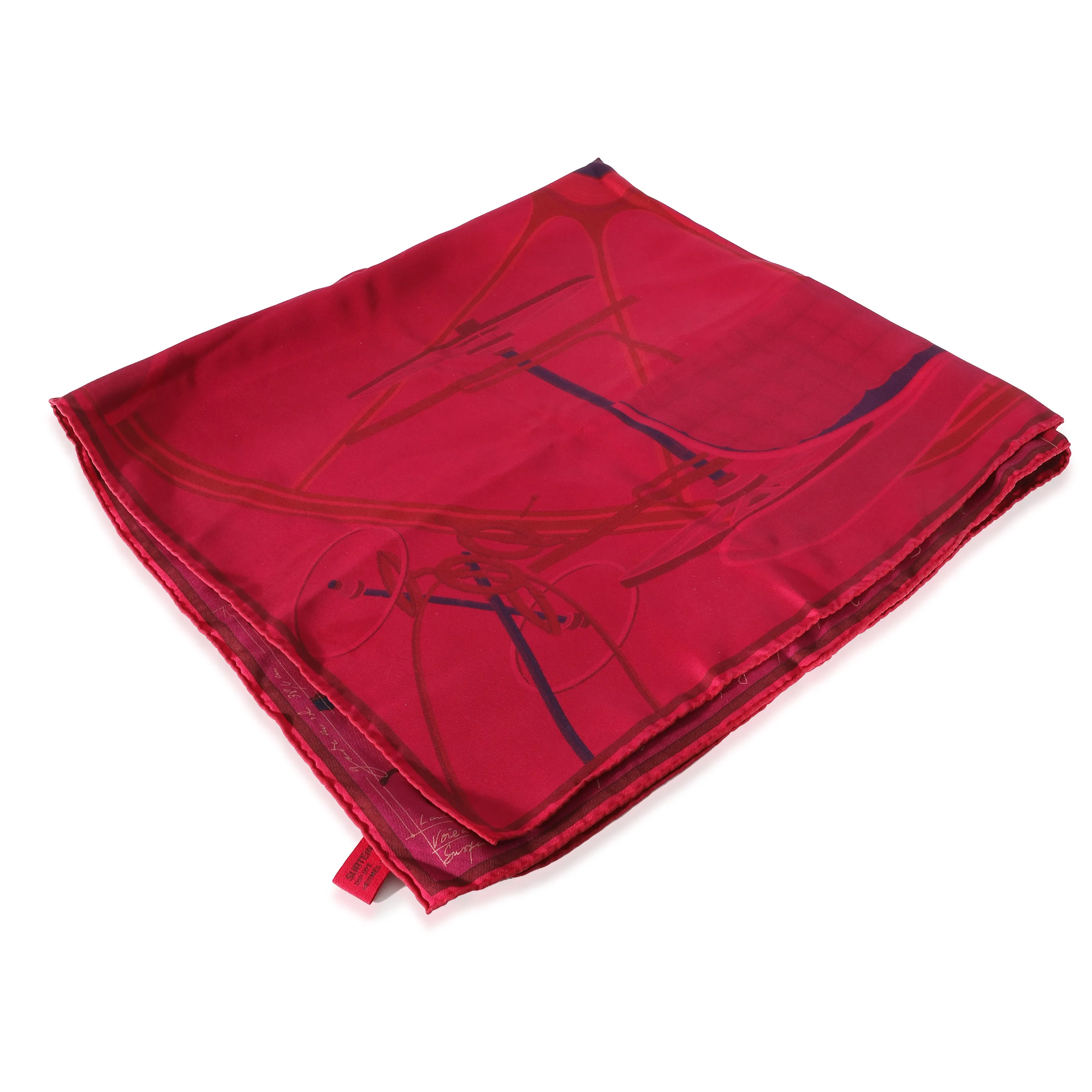 Fuchsia Dip Dye Surteint Silk Projet De Voiture Scarf 90