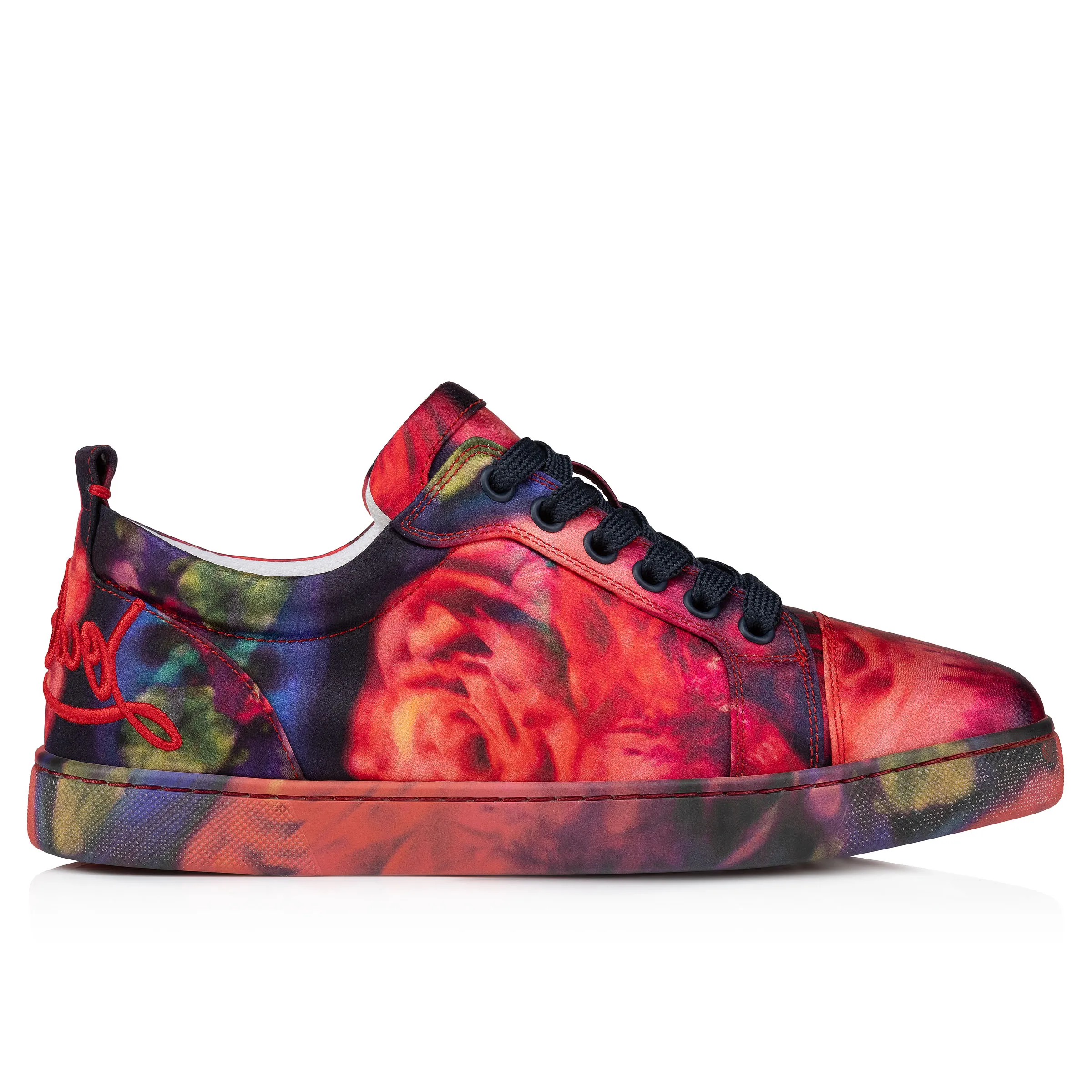 Fun Louise Junior Sneakers - Roses printed crepe satin - Multicolor - Women