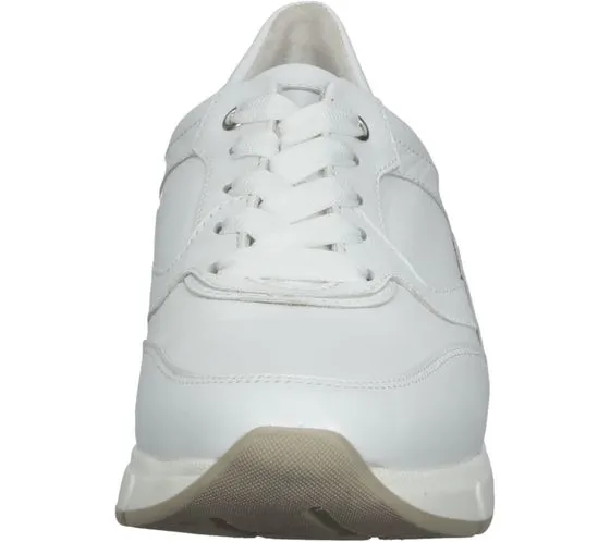 GABOR scarpe da donna in vera pelle con lacci, sneakers basse alla moda 86.475.04 bianco